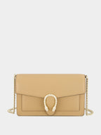 Beige Dionysus Mini Leather Shoulder Bag