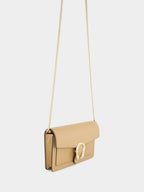 Beige Dionysus Mini Leather Shoulder Bag