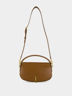 Fox Brown Voltaire Calfskin Shoulder Bag