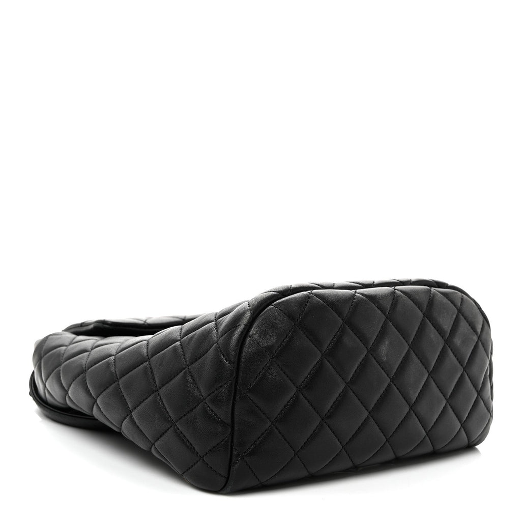 Lambskin Quilted Small Urban Spirit Backpack Black