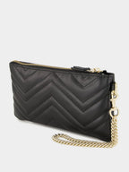Black GG Marmont Pouch with Chain