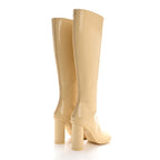 Patent Lambskin Atomic Boots 39 Rubber