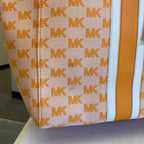 Tote Designer By Michael Kors In Orange, Size:Large
