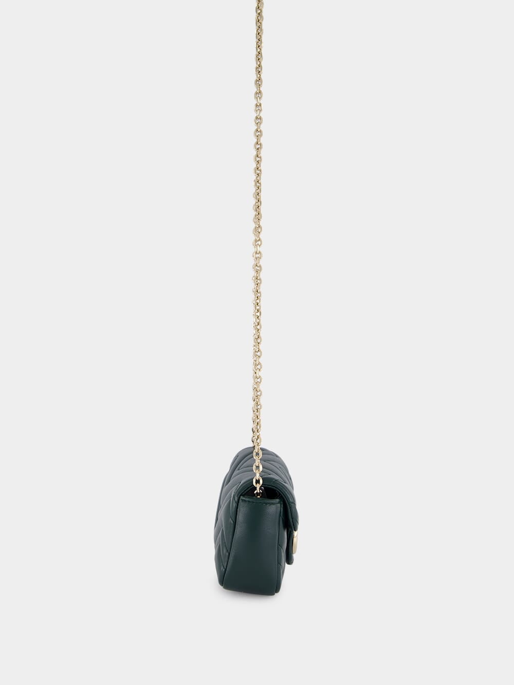 Green GG Marmont Mini Leather Shoulder Bag