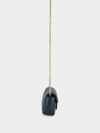Green GG Marmont Mini Leather Shoulder Bag