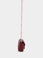 Rosso Ancora GG Marmont Mini Leather Shoulder Bag