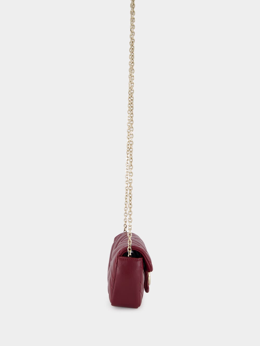 Rosso Ancora GG Marmont Mini Leather Shoulder Bag