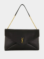 Black Cassandre XXL Lambskin Envelope Bag