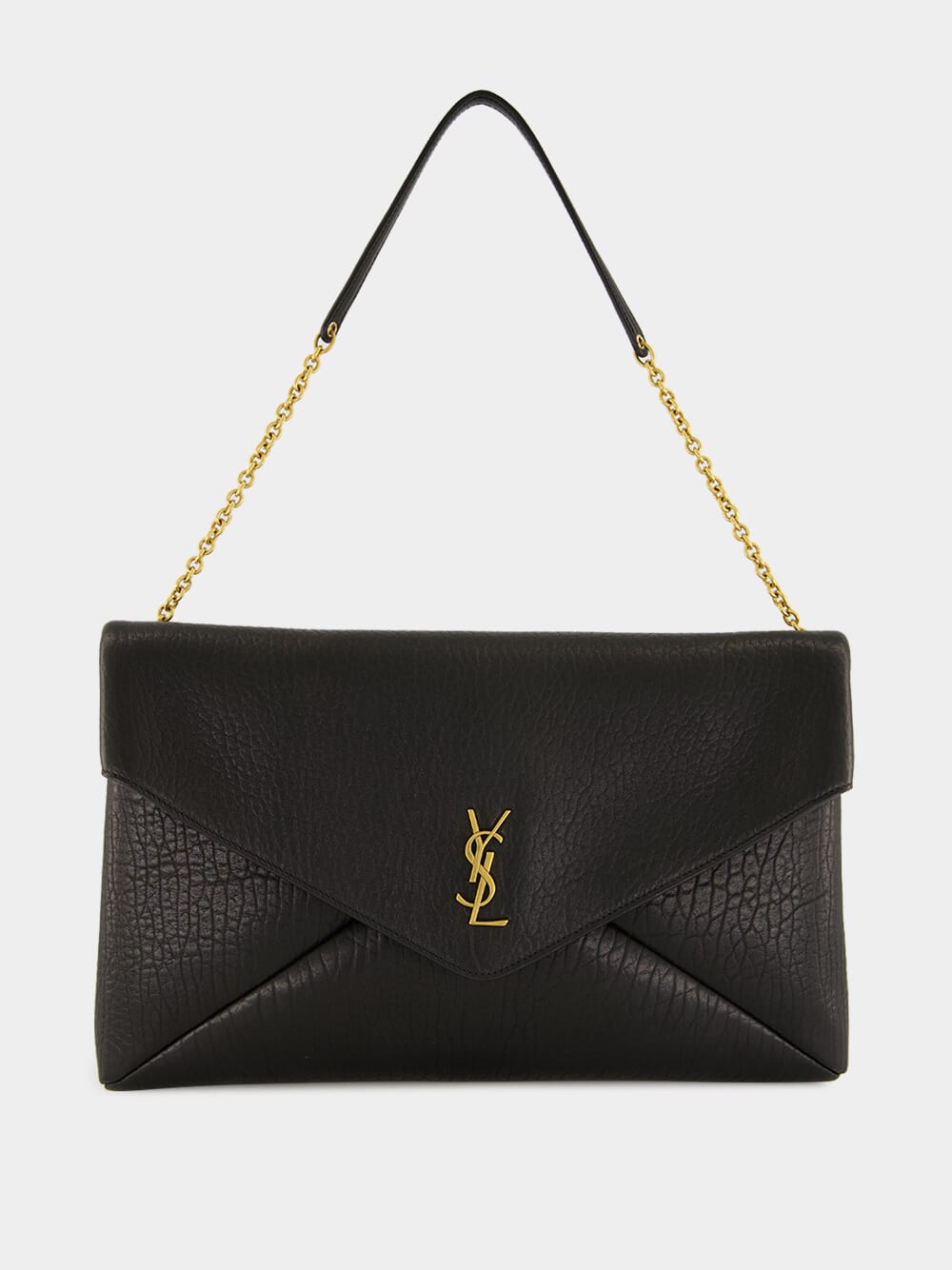 Black Cassandre XXL Lambskin Envelope Bag