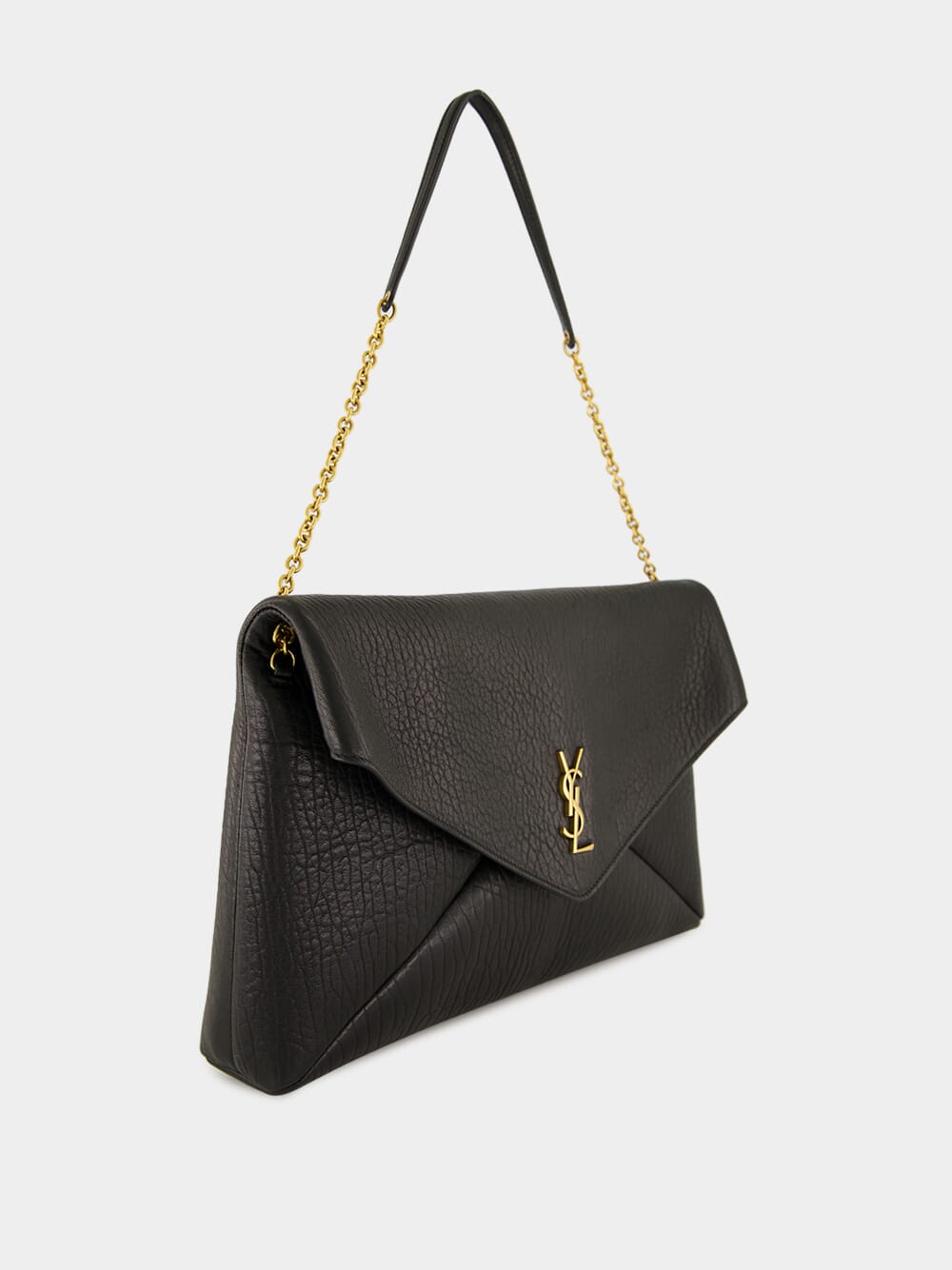 Black Cassandre XXL Lambskin Envelope Bag