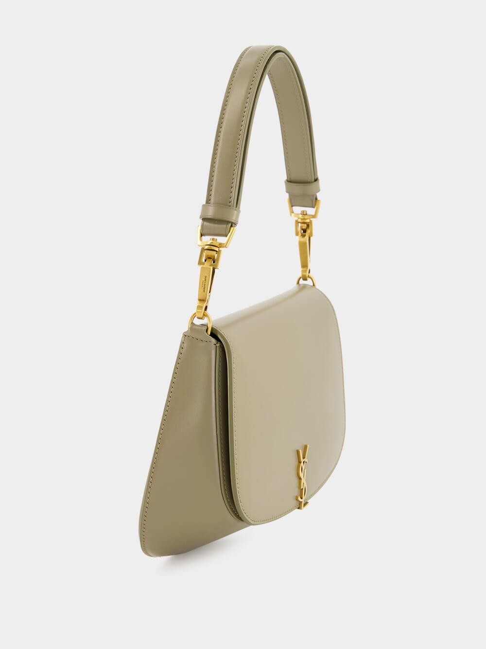 Mini Voltaire Top Handle Bag in Strong Moss Leather