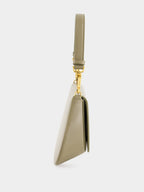 Mini Voltaire Top Handle Bag in Strong Moss Leather