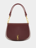Mini Voltaire Top Handle Bag in Hot Wine Leather