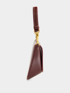 Mini Voltaire Top Handle Bag in Hot Wine Leather