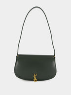 Mini Voltaire Shoulder Bag in Vert Fonce