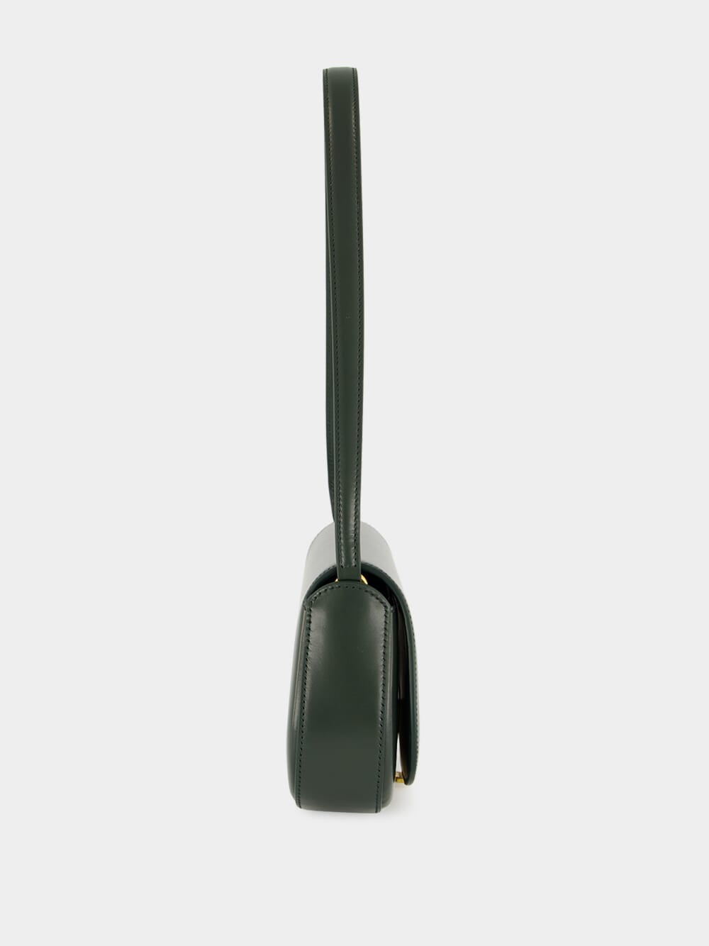 Mini Voltaire Shoulder Bag in Vert Fonce