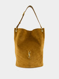 Niki Supple Bucket Bag in Caramel Cognac Suede