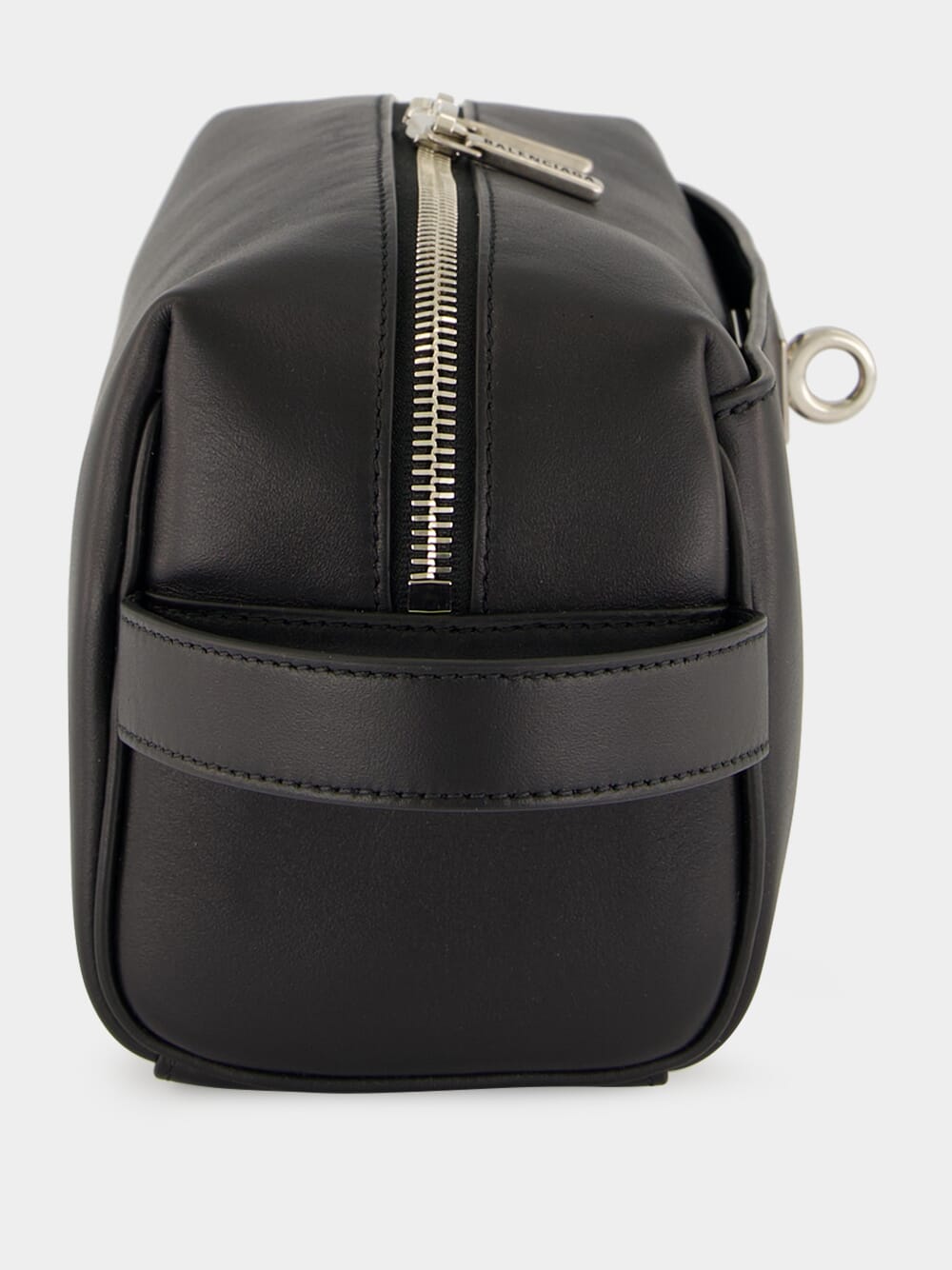 Black Leather Rodeo Toiletry Pouch