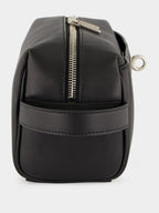 Black Leather Rodeo Toiletry Pouch