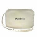 BALENCIAGA Everyday Bag White, black Leather Solid Handbag
