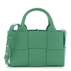 Nappa Maxi Intreccio Mini Arco Tote Green