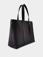 Black Leather GG Tote Bag
