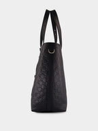 Black Leather GG Tote Bag