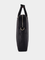 Black GG Leather Large Briefcase