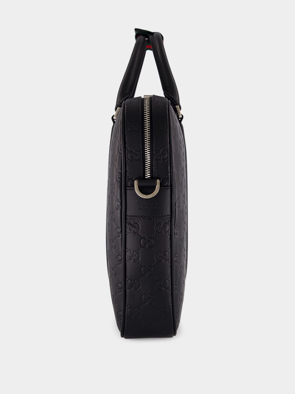 Black GG Leather Large Briefcase