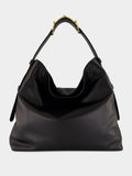 Black Leather Beatrix Large Tote Bag