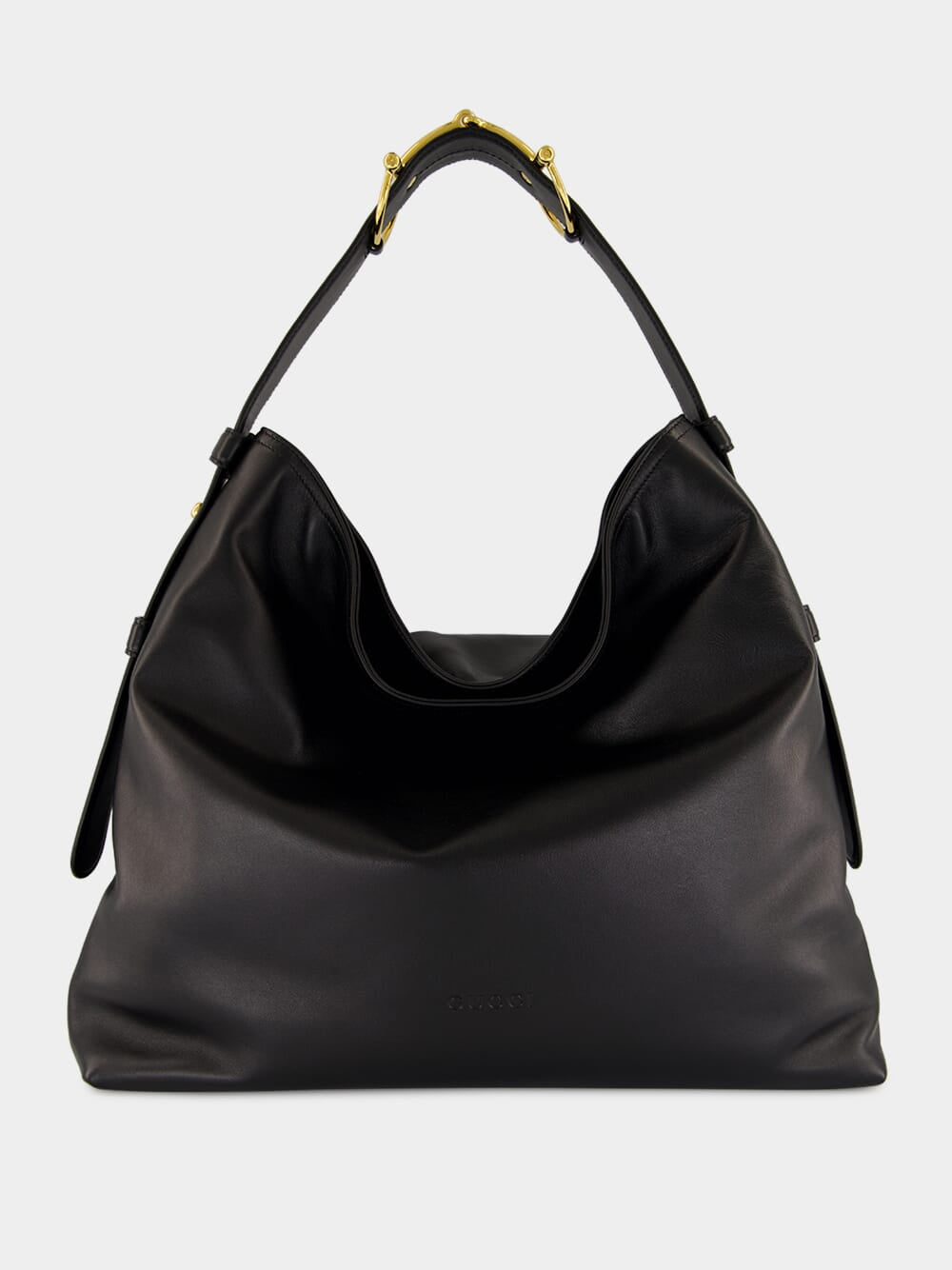 Black Leather Beatrix Large Tote Bag