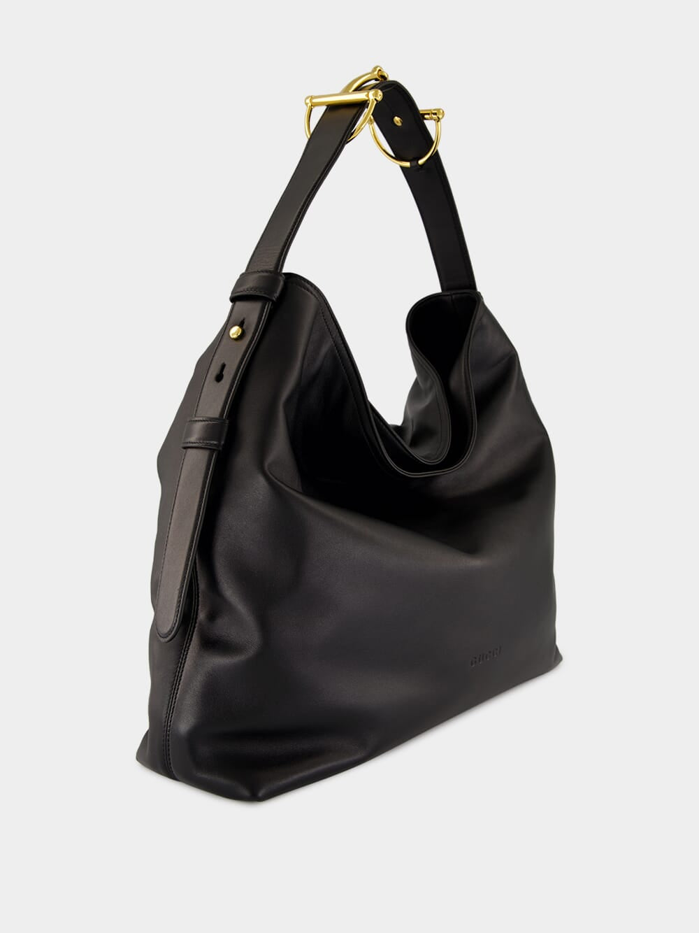 Black Leather Beatrix Large Tote Bag