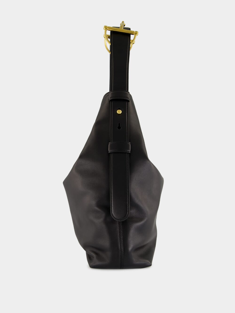 Black Leather Beatrix Large Tote Bag