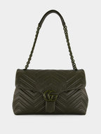 Forest Green GG Marmont Medium Bag