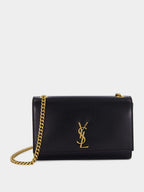 Black Kate Shoulder Bag in Calfskin