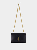 Black Kate Shoulder Bag in Calfskin