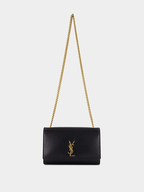 Black Kate Shoulder Bag in Calfskin