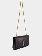 Black Kate Shoulder Bag in Calfskin