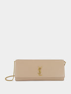 Dark Beige Kate Clutch