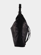 Le City Medium Hobo Bag in Black Lambskin