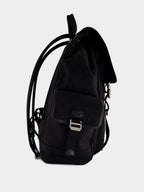 Black GG Canvas Large Backpack