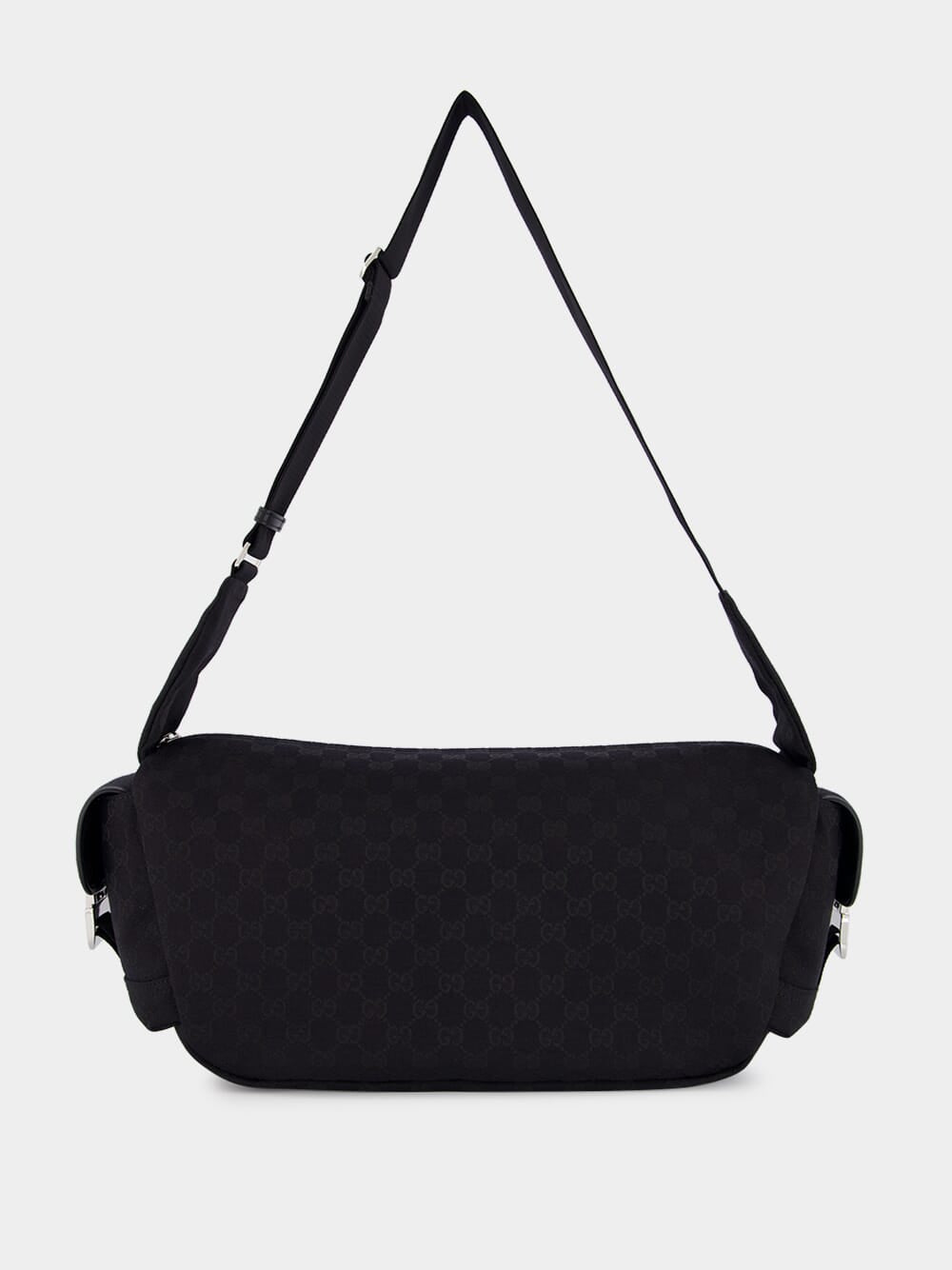 Black GG Canvas Large Crossbody Bag