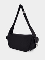 Black GG Canvas Large Crossbody Bag