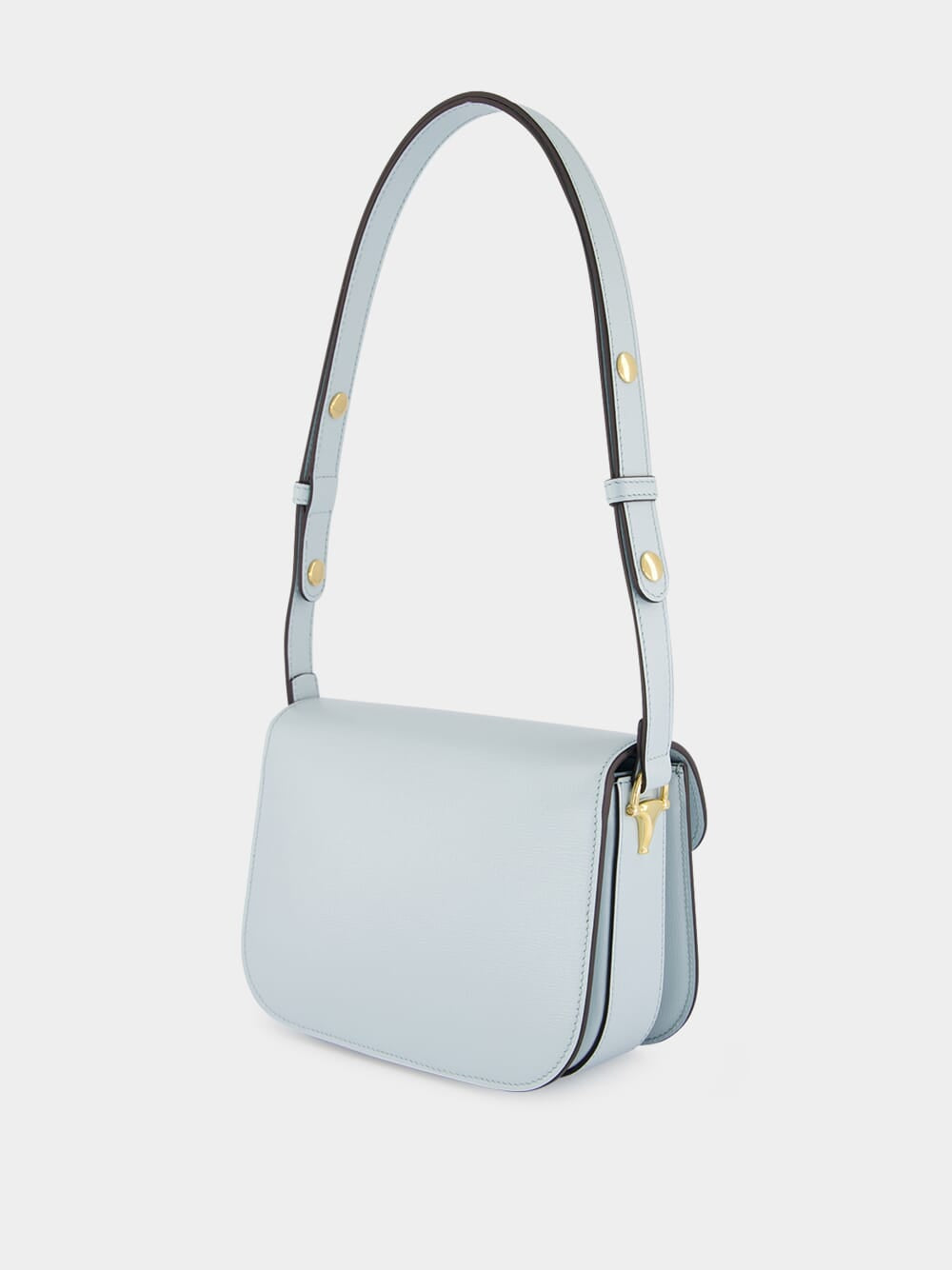 Light Blue Horsebit 1955 Small Shoulder Bag