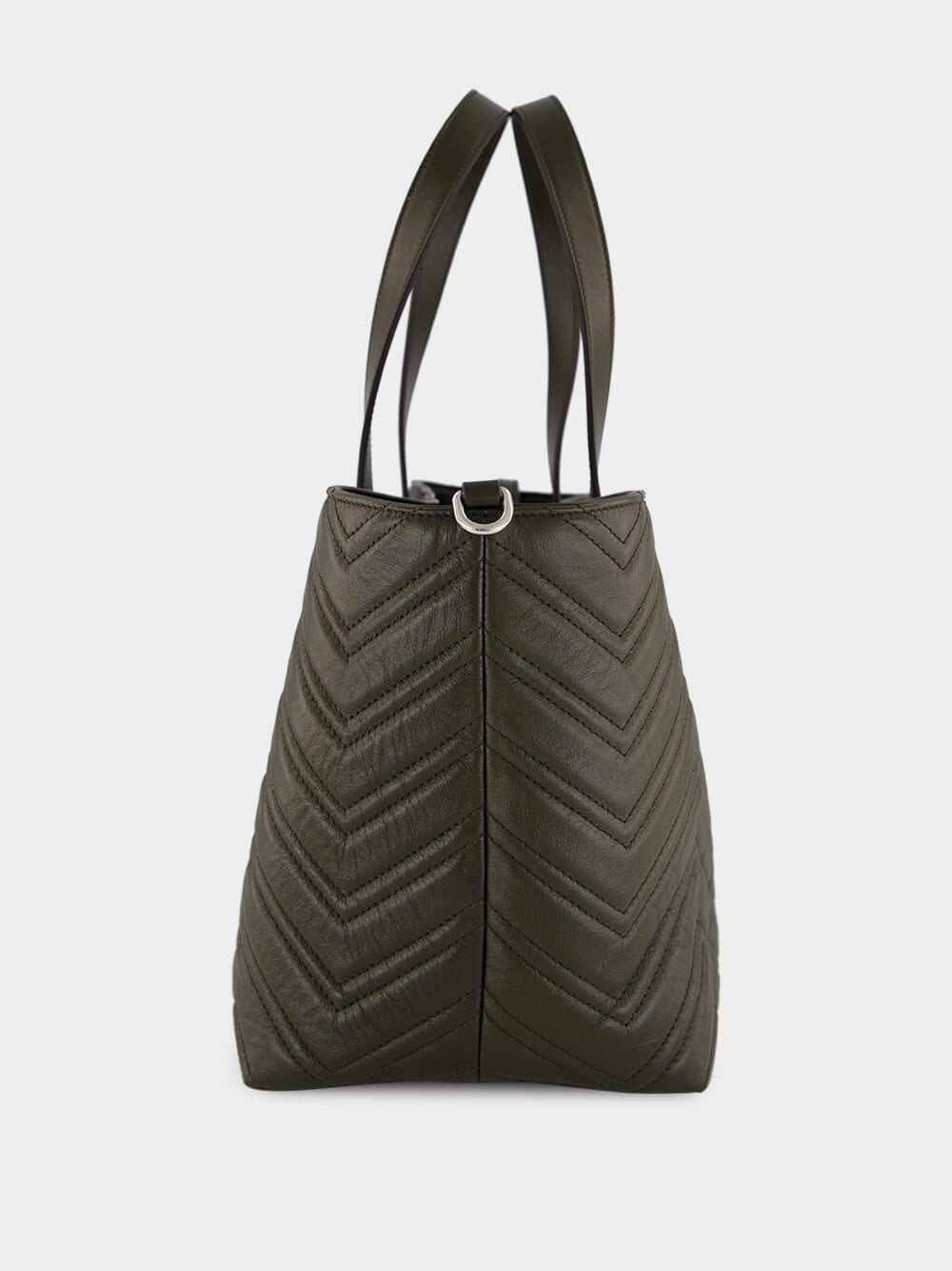 Forest Green GG Marmont Medium Tote Bag
