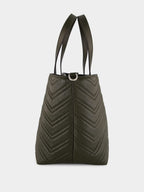 Forest Green GG Marmont Medium Tote Bag
