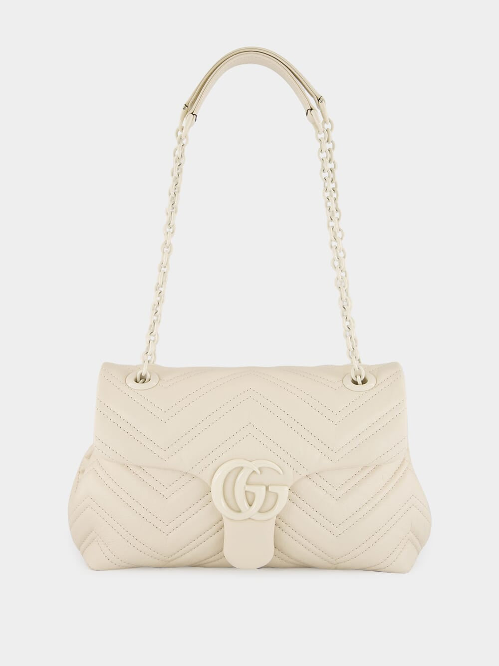 Ivory GG Marmont Small Shoulder Bag
