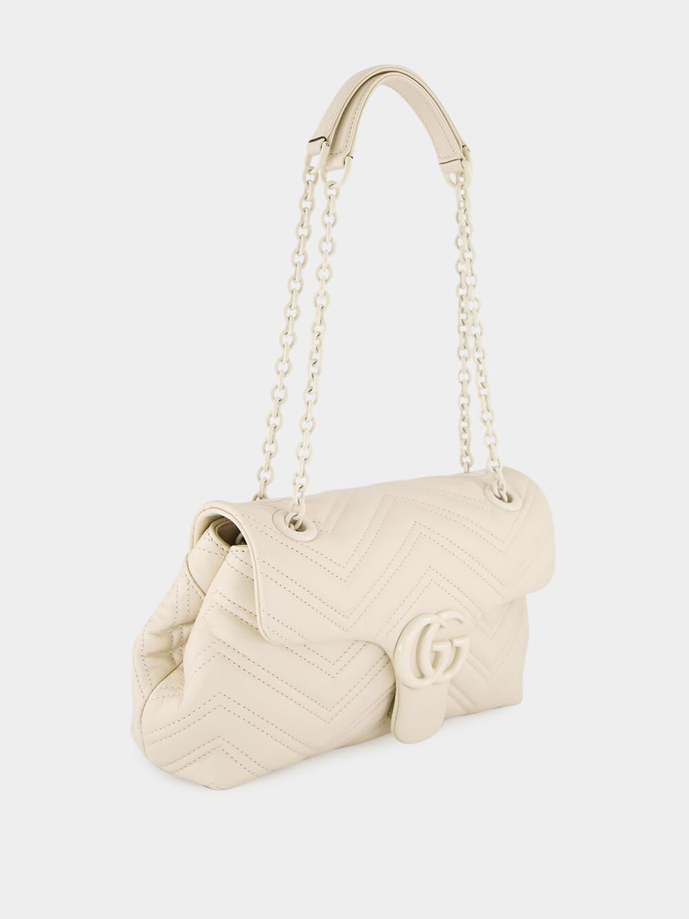Ivory GG Marmont Small Shoulder Bag
