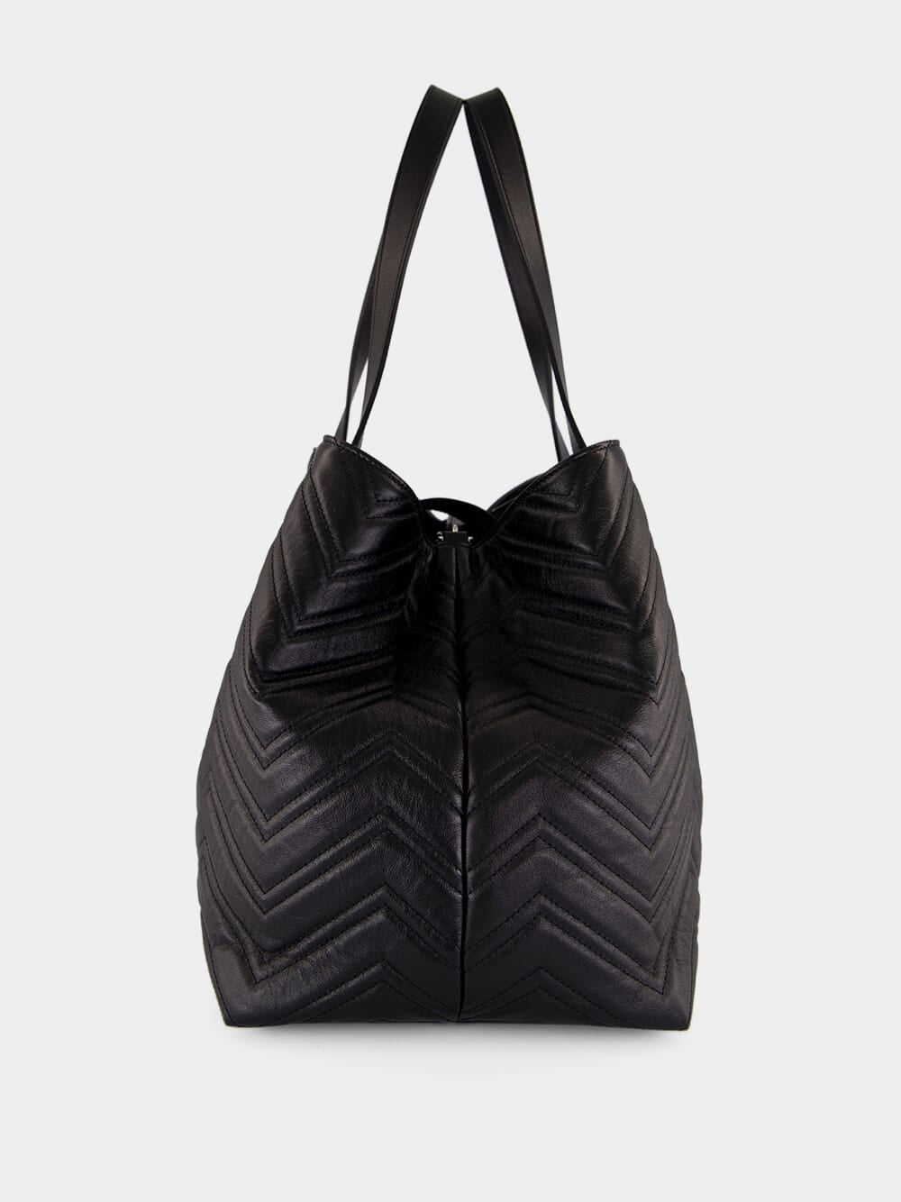 Black GG Marmont Large Tote Bag