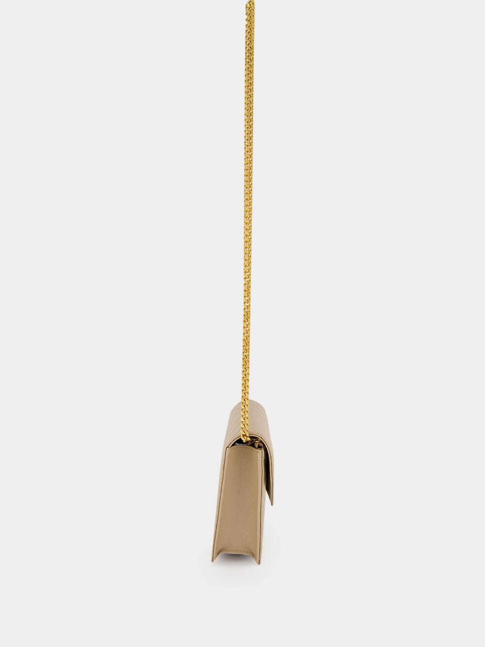 Dark Beige Cassandre Envelope Chain Wallet